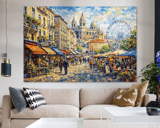 Example of the artwork in a room