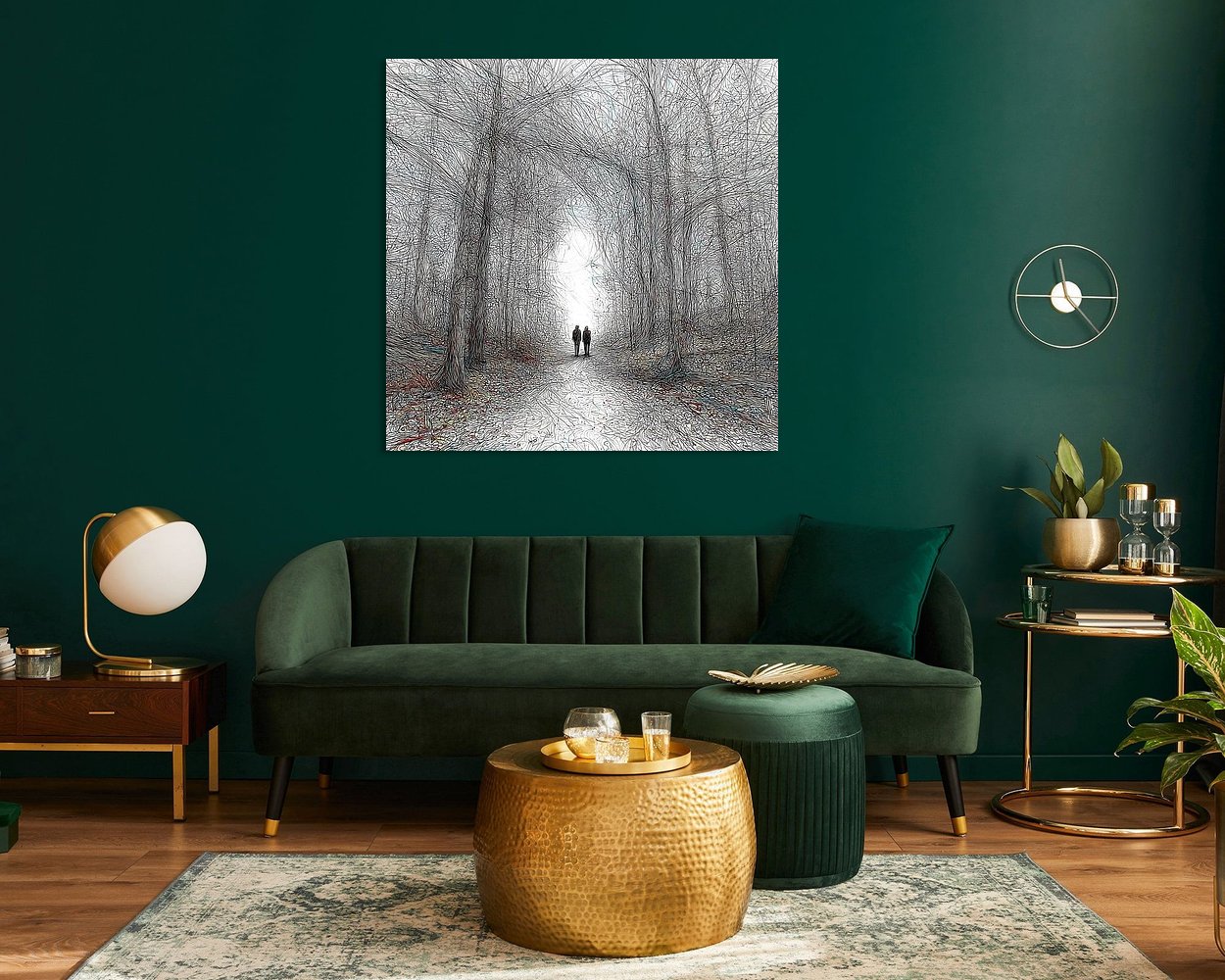 Example of the artwork in a room
