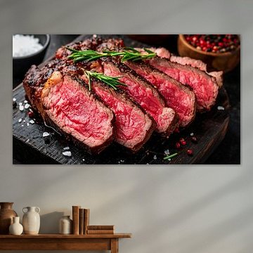 Gegrillter Rinderbraten mit Gewürzen