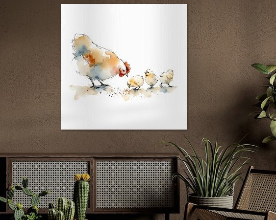 Example of the artwork in a room