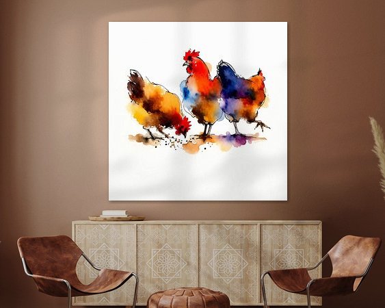 Example of the artwork in a room