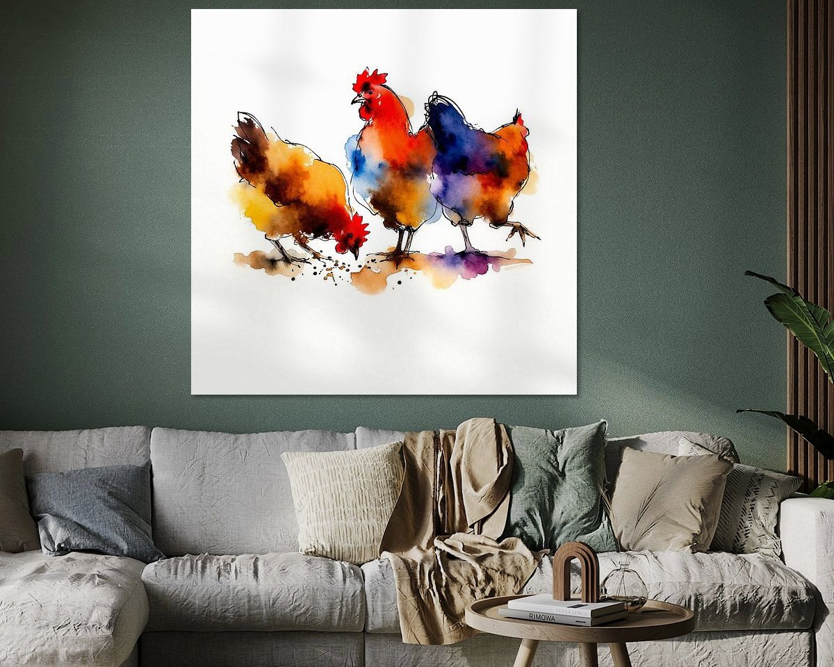 Example of the artwork in a room