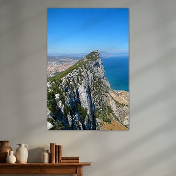 Vue sur la crête du rocher de Gibraltar sur Theodor Decker