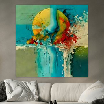 Blaue Invasion von Ria van Werven