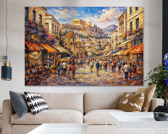 Example of the artwork in a room