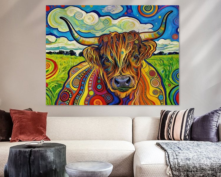 Example of the artwork in a room