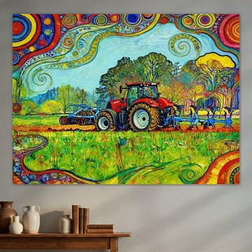 Landbouwwerkzaamheden in het voorjaar