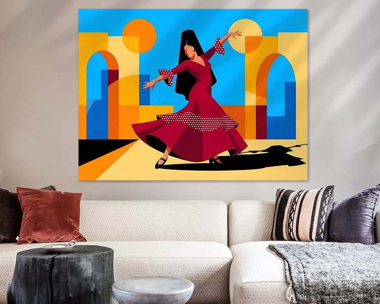 Example of the artwork in a room