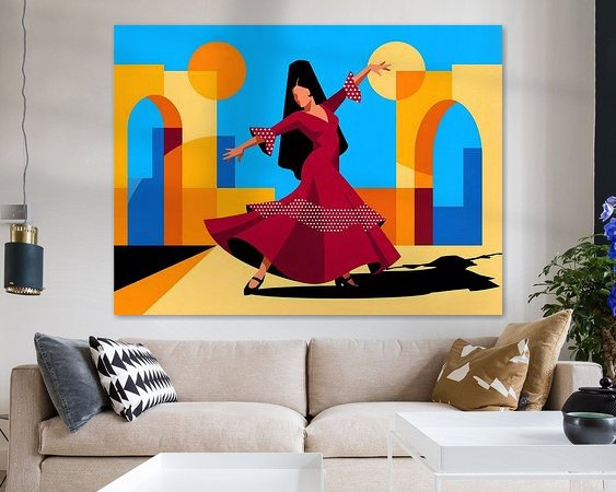 Example of the artwork in a room