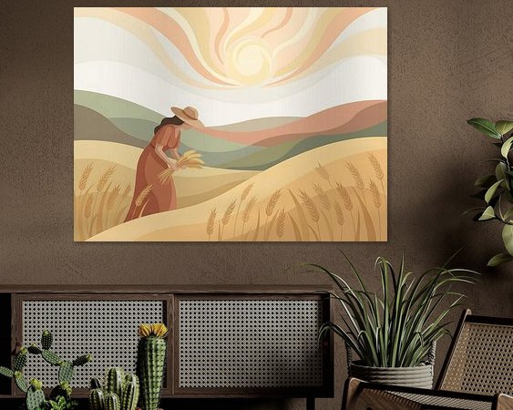 Example of the artwork in a room