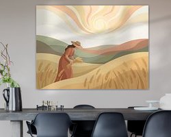 Example of the artwork in a room