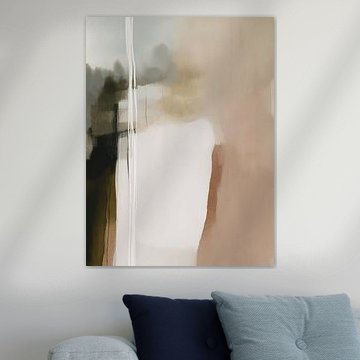 Moderne Abstraktion in Erdtönen