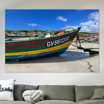 Close-up of a Breton fishing boat by Theodor Decker