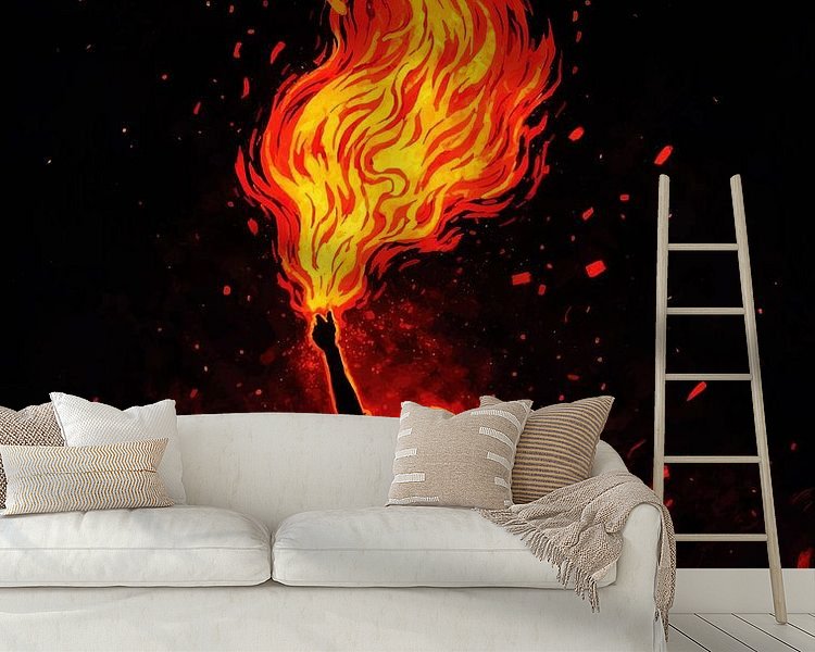 Example of the artwork in a room