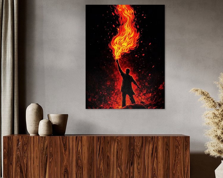 Example of the artwork in a room