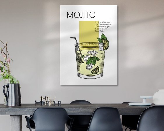 Example of the artwork in a room