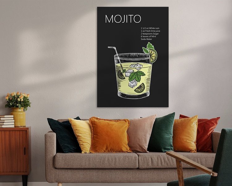 Example of the artwork in a room