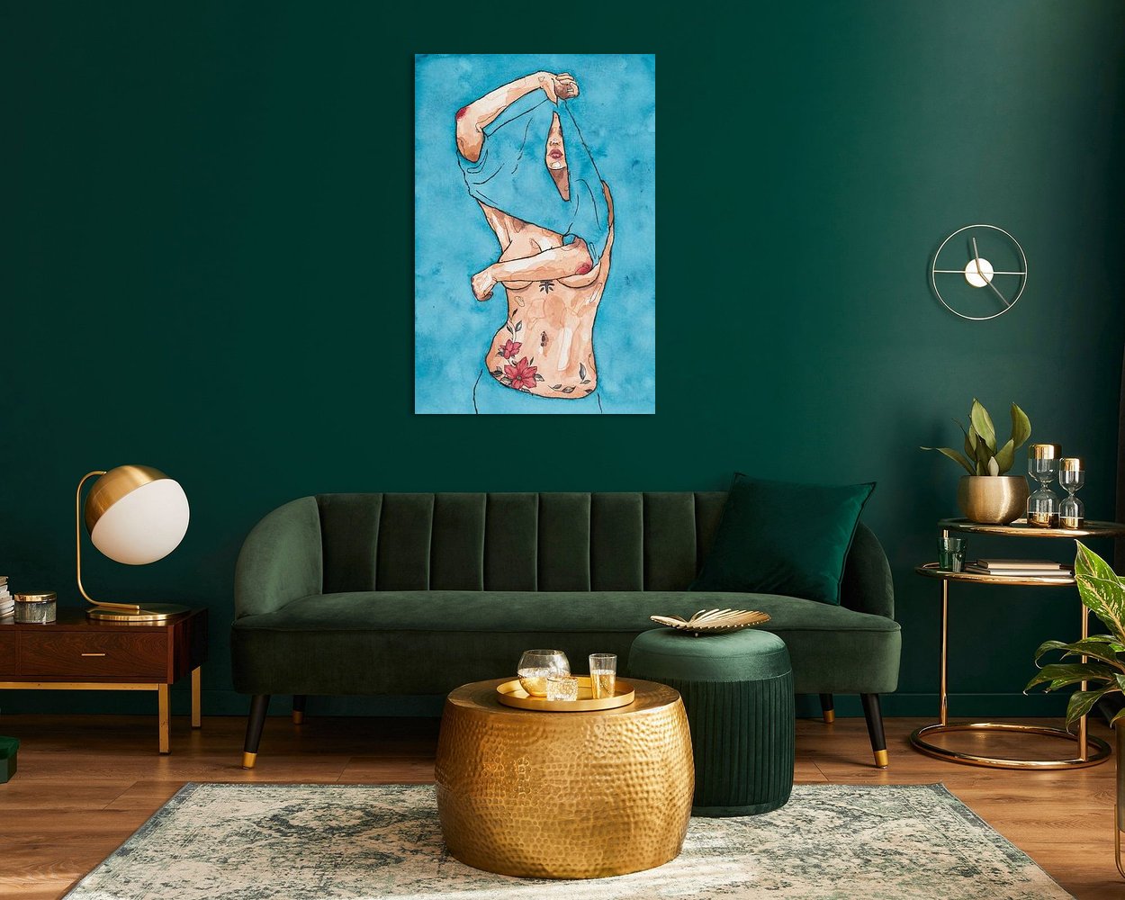 Example of the artwork in a room