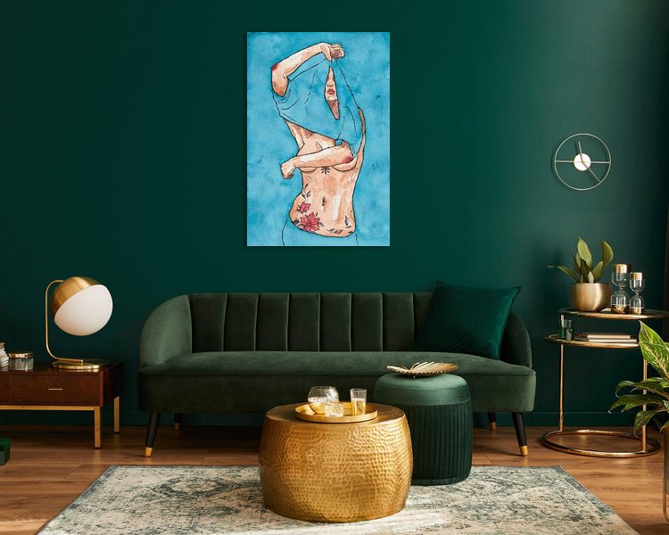 Example of the artwork in a room