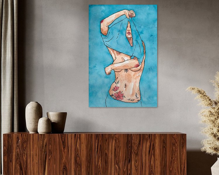 Example of the artwork in a room