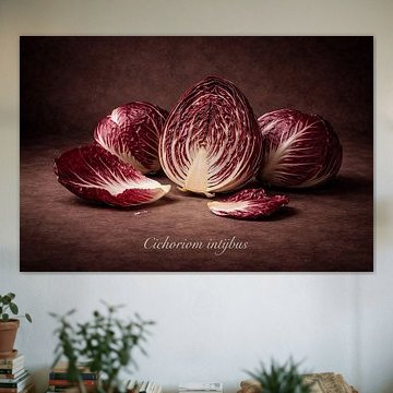 Radicchio  Botanische Untersuchung von Cichorium intybus