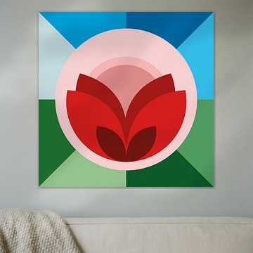 Red flower by Janita Dijkstra