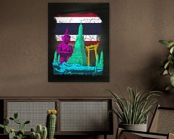 Example of the artwork in a room