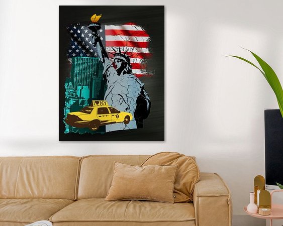 Example of the artwork in a room