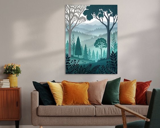 Example of the artwork in a room
