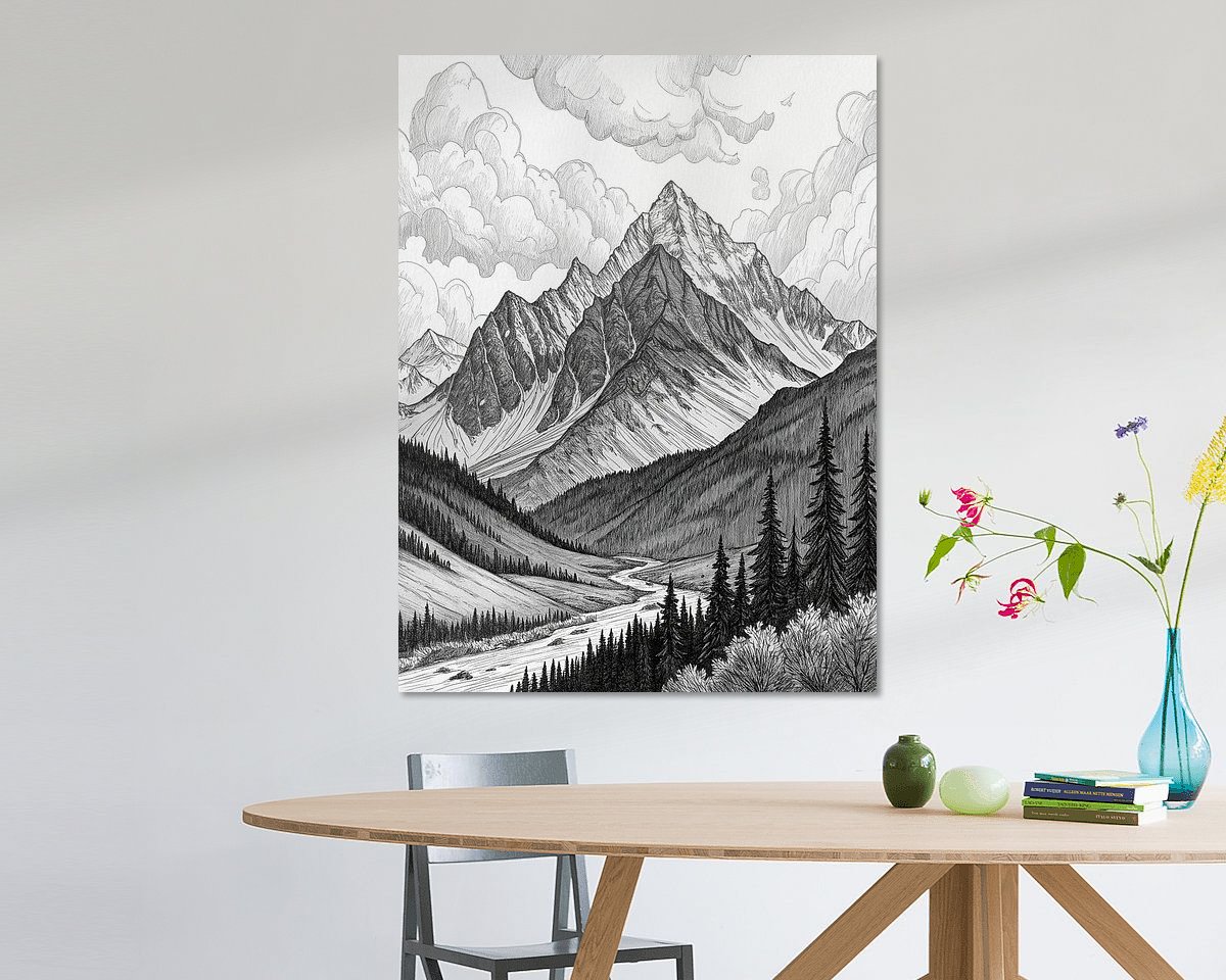 Example of the artwork in a room