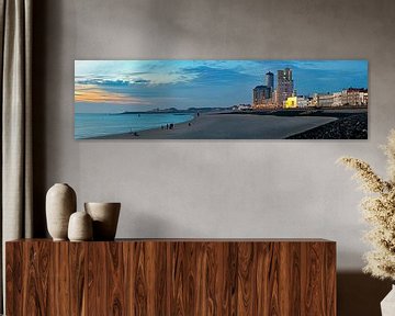Panorama Strand Vlissingen van Anton de Zeeuw