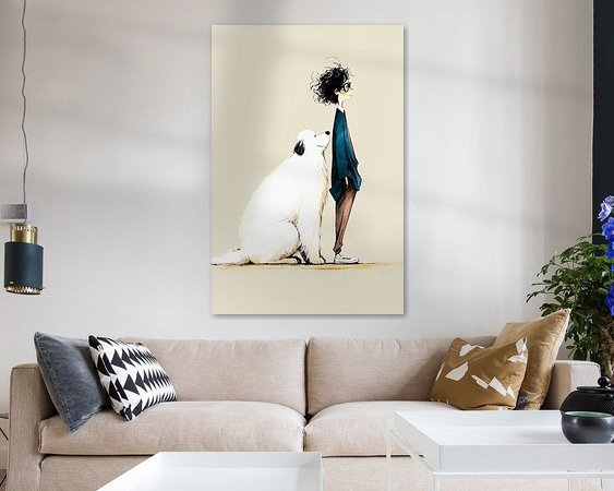 Example of the artwork in a room