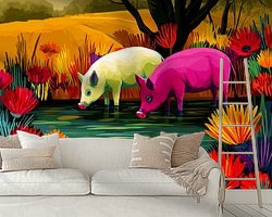 Example of the artwork in a room