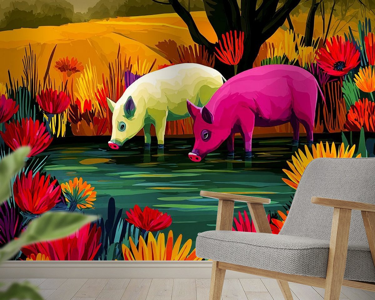 Example of the artwork in a room