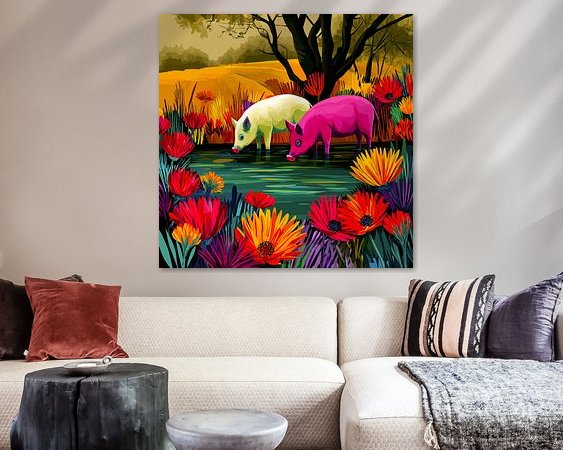 Example of the artwork in a room