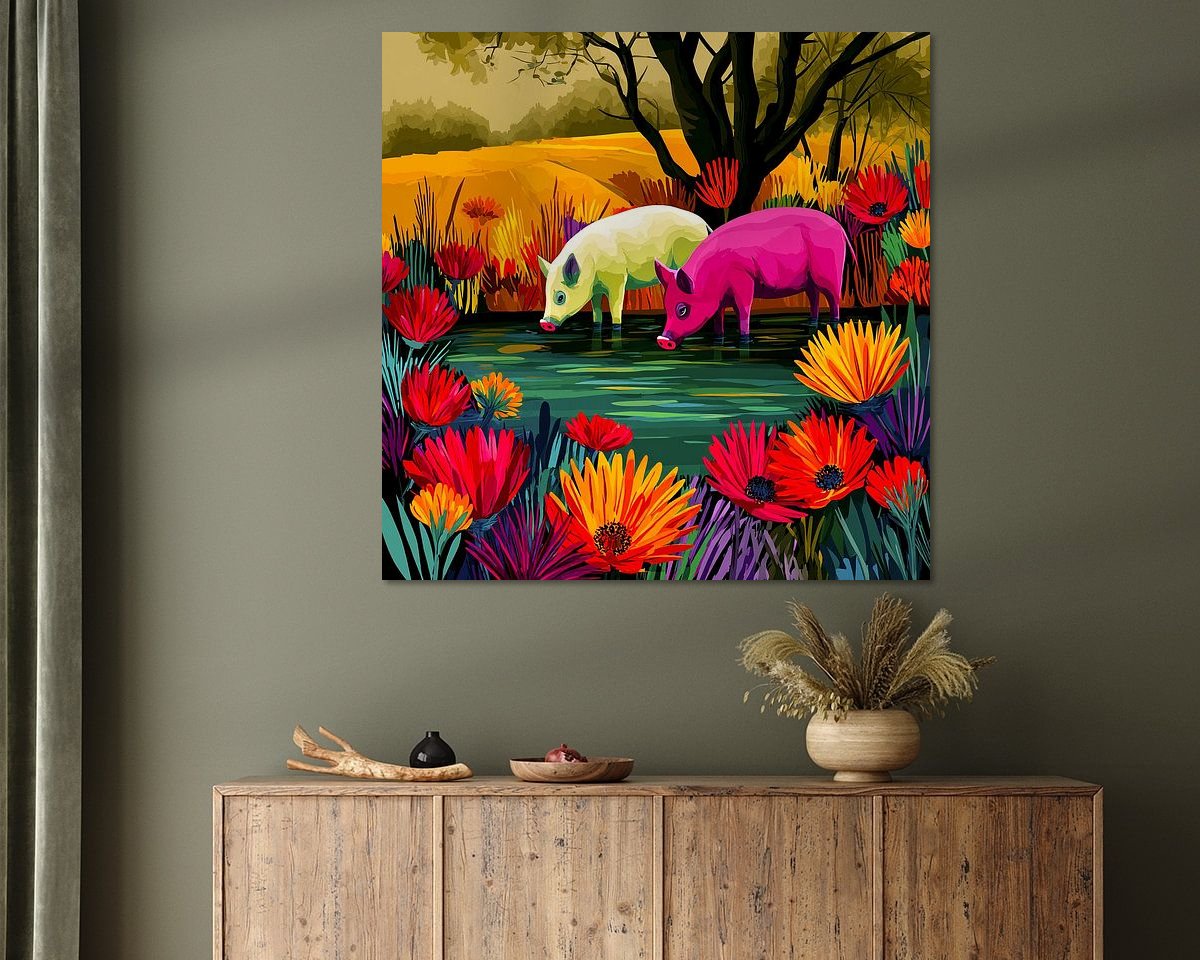 Example of the artwork in a room
