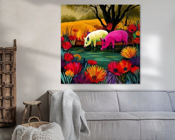 Example of the artwork in a room