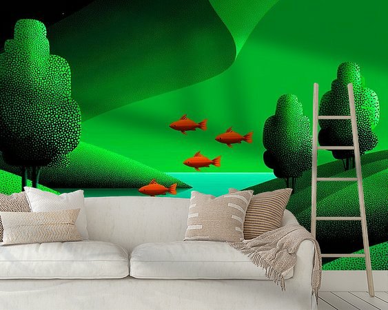 Example of the artwork in a room