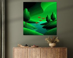 Example of the artwork in a room