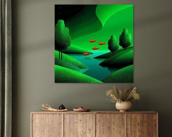 Example of the artwork in a room