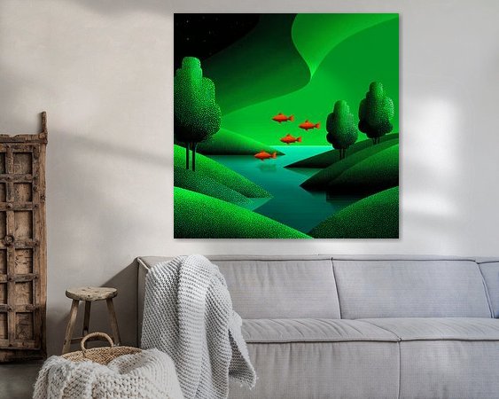 Example of the artwork in a room