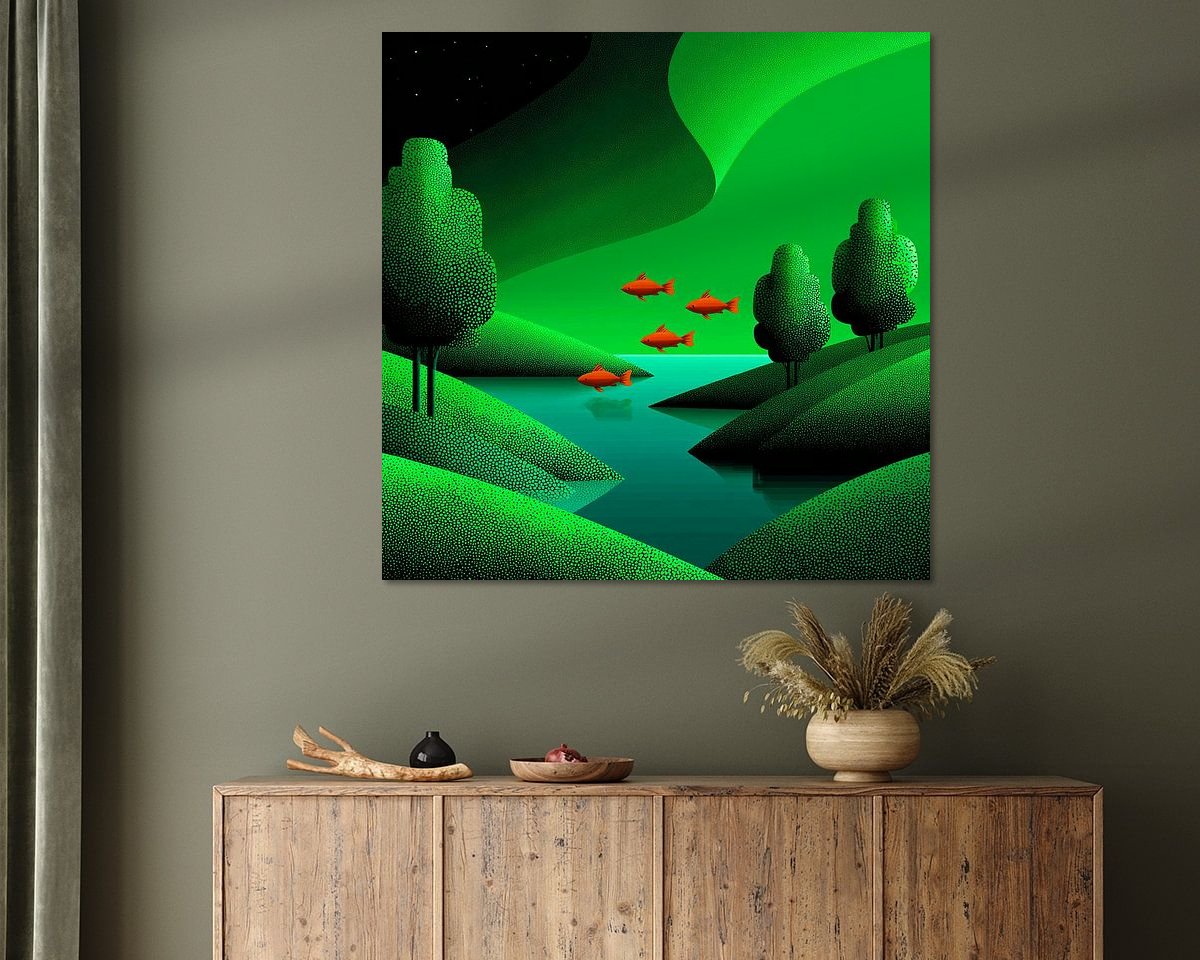 Example of the artwork in a room