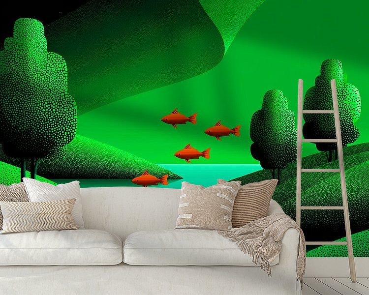 Example of the artwork in a room