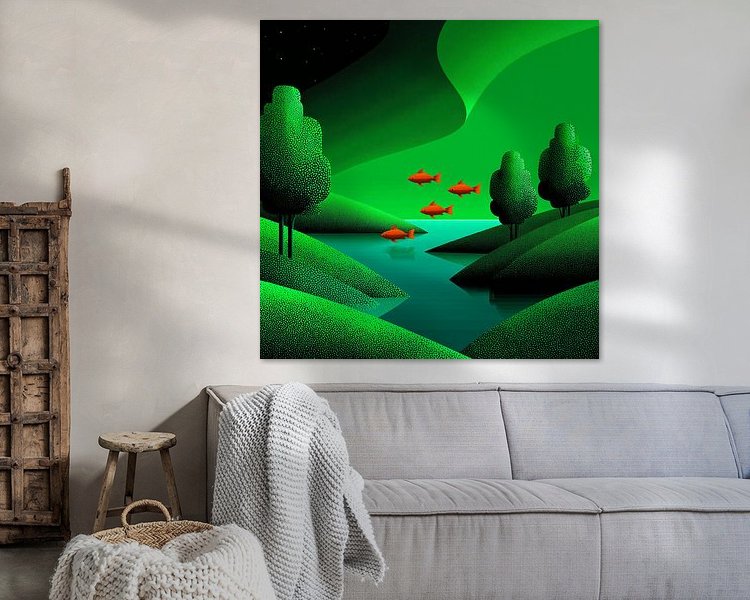 Example of the artwork in a room