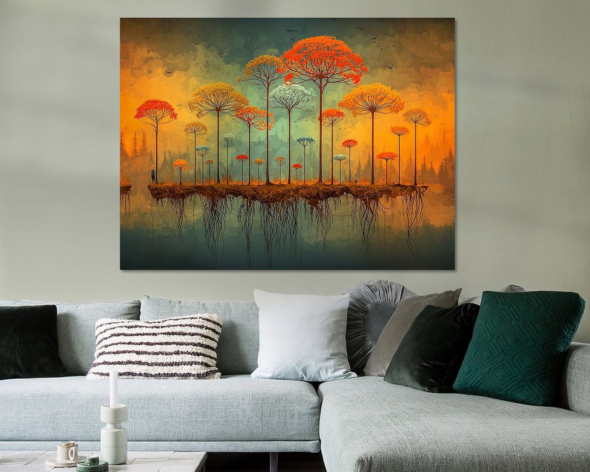 Example of the artwork in a room