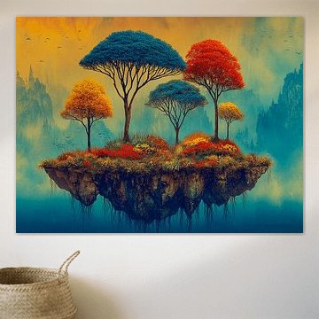 The Floating Island | Surreal Natural Landscape