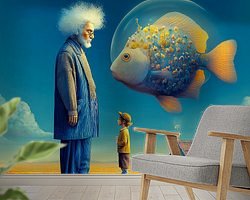 Example of the artwork in a room