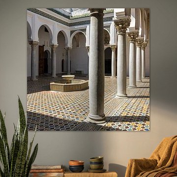 Cour centrale du musée de la Kasbah à Tanger sur René Weijers