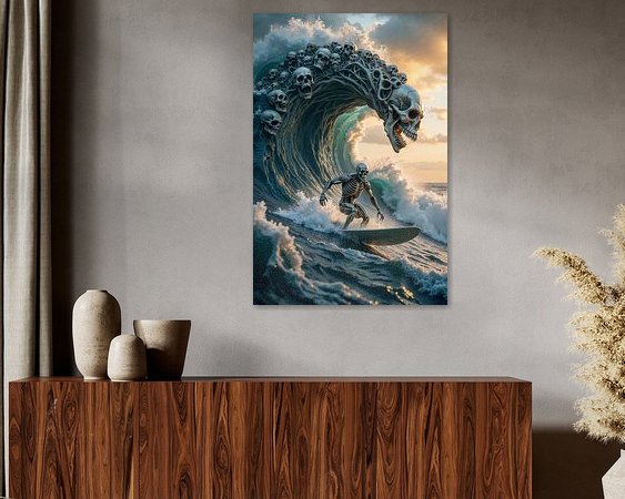 Example of the artwork in a room