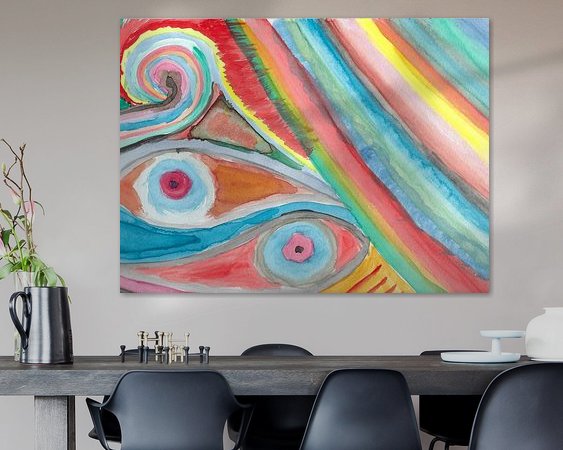 Example of the artwork in a room